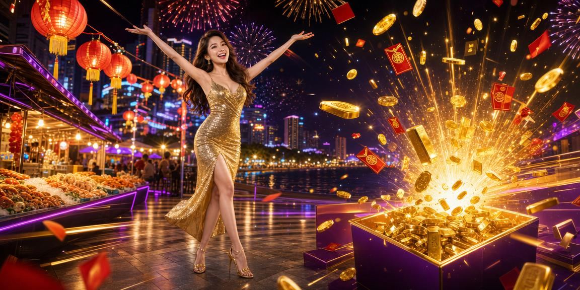 Người chơi tại chợ đêm Nha Trang nhận phong bì đỏ thưởng và trải nghiệm casino trực tuyến
