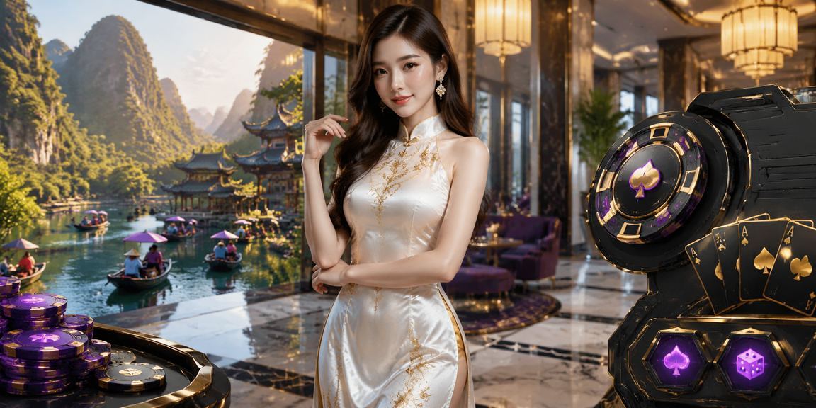 Người chơi tại Ninh Bình trong áo dài theo dõi esports và sử dụng voucher cá cược trực tuyến